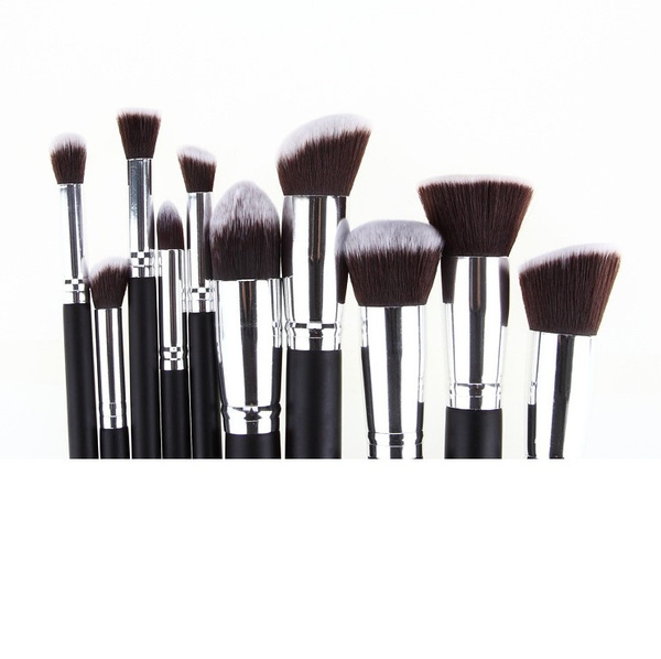 Colour Makeup Brush Sets 10pcs/set Five Big Five Small Wooden