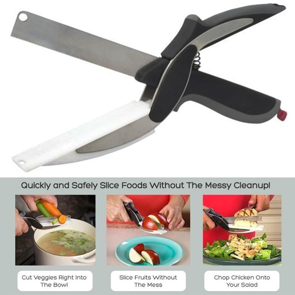 Clever Cutter 2-in-1 Knife & Cutting Board Scissors As Seen On TV