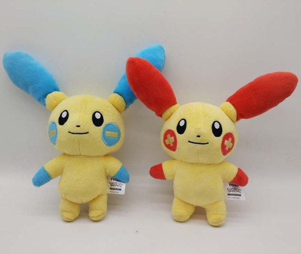 plusle and minun plush