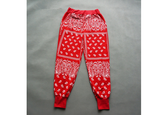 Palm Angels Black and Red Bandana Patchwork Aftersport Track Pants Palm  Angels