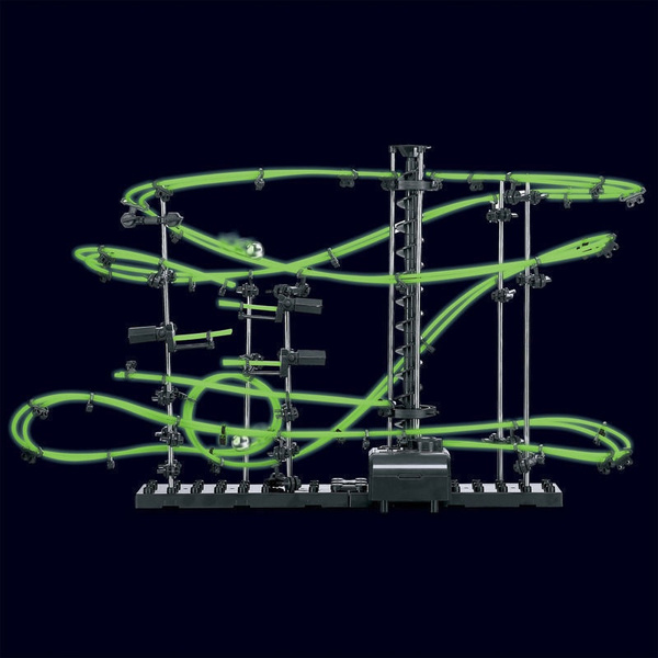 Glow in the Dark Rail Race 10m Space Marble Run Track Toy Christams Gift Game 
