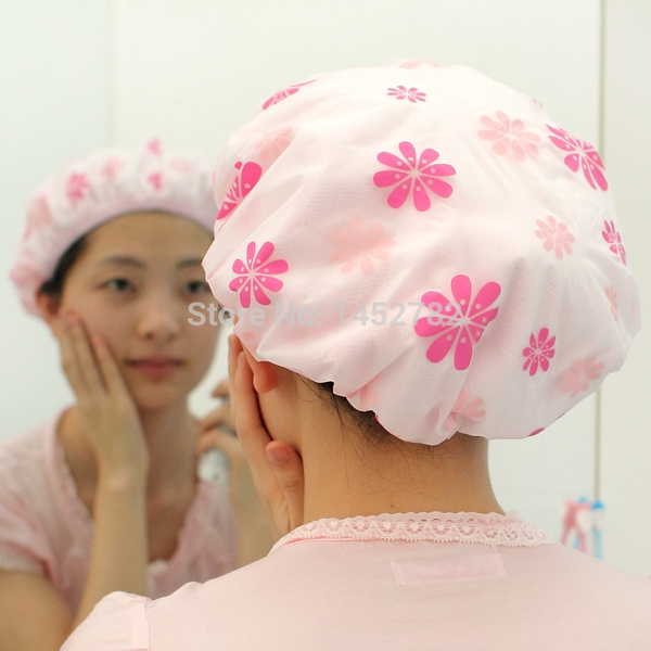 Cute Cartoon Shower Waterproof Satin Shower Cap Thickening Women's Shower Cap Hair Dry Cap | Wish Cute Cartoon Shower Waterproof Satin Shower Cap Thickening Women's Shower Cap Hair Dry Cap | Wish