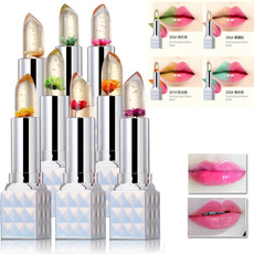 Fashion Magic color Changing Moisturizer Full Lips Balm labial Transparent Flower Jelly Baby Lips Lipstick