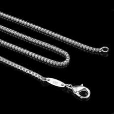 Sterling, Box, 925 sterling silver, Chain