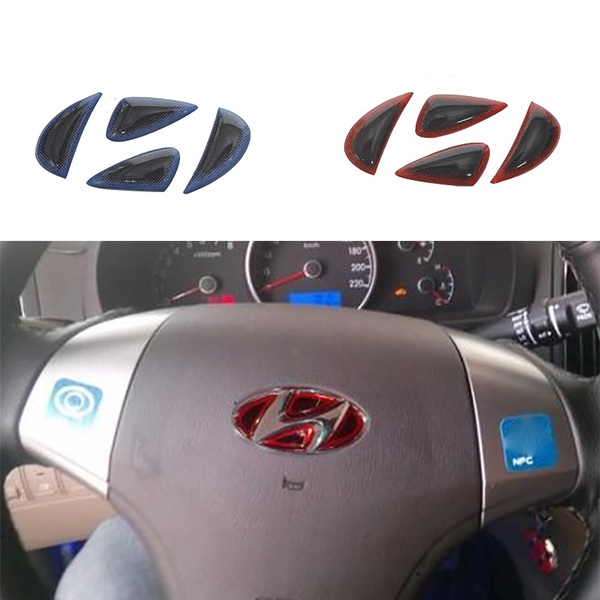 Details about   Carbon Center Fascia Switch Steering Wheel Decal 7Pcs for HYUNDAI 13-17 Santa Fe 