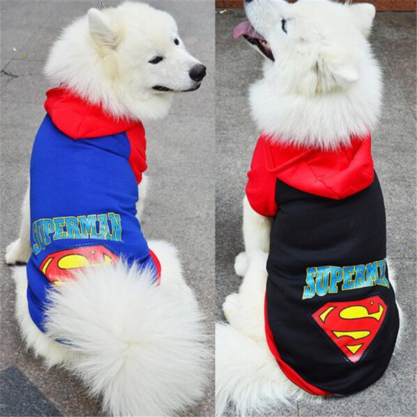 superman dog sweater