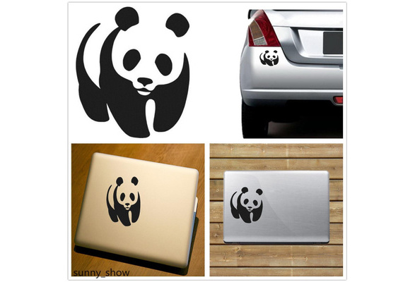 2pcs Cute Panda Eat Bamboo Car Window Truck Vinyl Decal Removable Wall Stickers