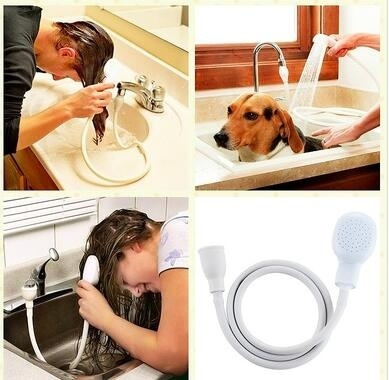 Multi-functional Pet Shower Head Drains Strainer Bath Hose Sink