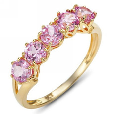 blackgoldfilled, pink, weddingengagementring, Jewelry