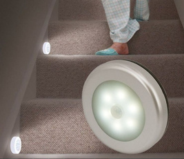 1Pcs Wireless Motion Sensor Light Battery-Powered LED Stick Nightlight Wall Light for Closet Stairs Hallway Bedroom