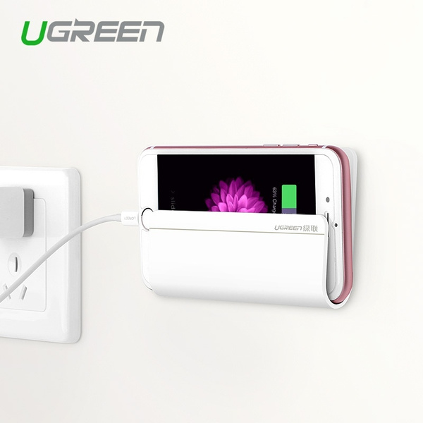 Ugreen Universal Wall Stand Mount Charger Phone Holder For Iphone Mobile Samsung Huawei Xiaomi And Tablet Wish - Iphone Wall Holder Charger Ugreen Universal Wall Stand Mount Charger Phone Holder For Iphone Mobile Samsung Huawei Xiaomi And Tablet Wish - Iphone Wall Holder Charger