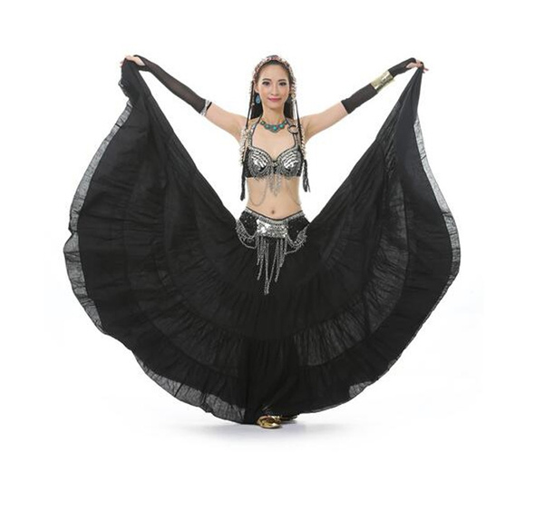 Women Dancing Belly Dance Flax Tribal Bohemia Gypsy 16 Meters Long