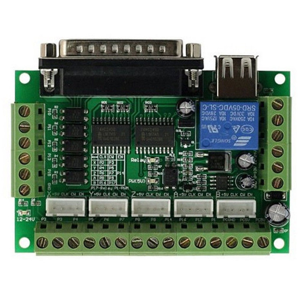 1pcs 5 Axis CNC Breakout Board For Stepper Driver Controller mach3 