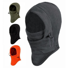 6 in 1 Thermal Fleece Balaclava Outdoor Ski Masks Bike Cycling Beanies Winter Mask Hats