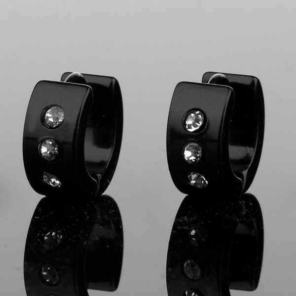 5mm stainless steel mens titanium earrings earrings ear piercing