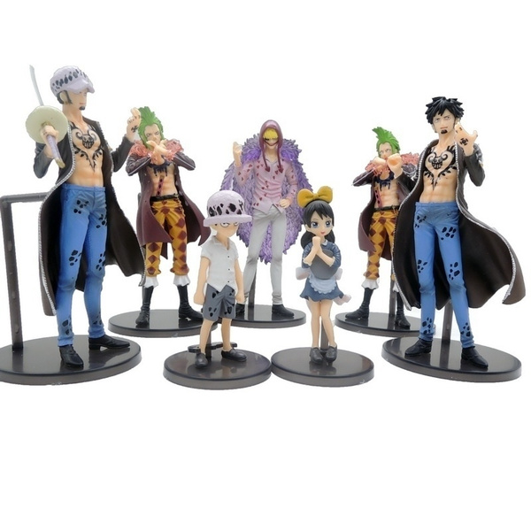 dsfew 2pcs Set Anime Action-Figur One Piece Corazon Trafalgar Law PVC 12~16cm Modell Nette Sammlung Kinder Geschenk Dekoration Spielzeug-Puppe dsfew 2pcs Set Anime Action-Figur One Piece Corazon Trafalgar Law PVC 12~16cm Modell Nette Sammlung Kinder Geschenk Dekoration Spielzeug-Puppe