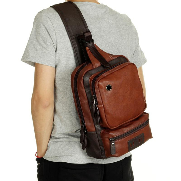 leather crossbody backpack