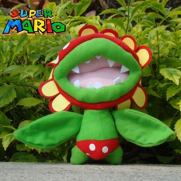 Super Mario Bros Plush Toy Petey Piranha 6.5