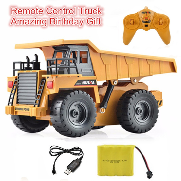 2.4G Wireless 6 Channels 40 Mhz RC Dump Truck Remote Control Toys with