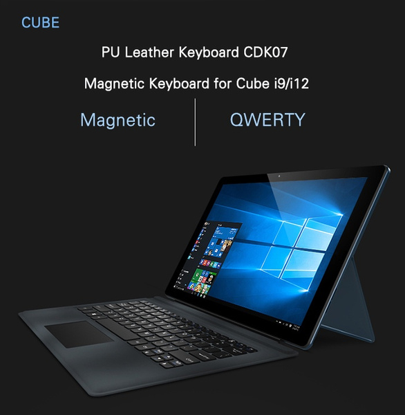 Original Cube I9 I12 Qwerty Keyboard Pu Leather Magnetic Docking Color Black Wish