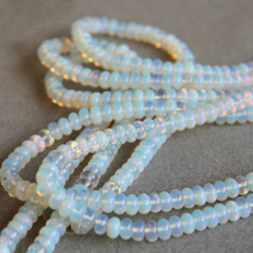 5x8mm Natural Moonstone Round opal beads Jasper Jewelry making design Loose Beads 15inch