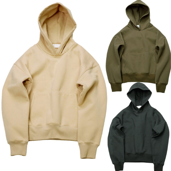 Very Good Quality Nice Hip Hop Hoodies with Fleece WARM Winter Mens Kanye West Sweatshirt Swag Solid Olive Pullover | Wish