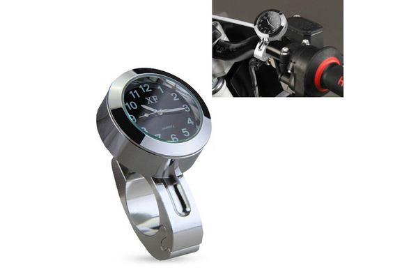 Motorcycle 7/8" Handlebar Mount Waterproof Clock Glow-Watch Bike Accessory Kit