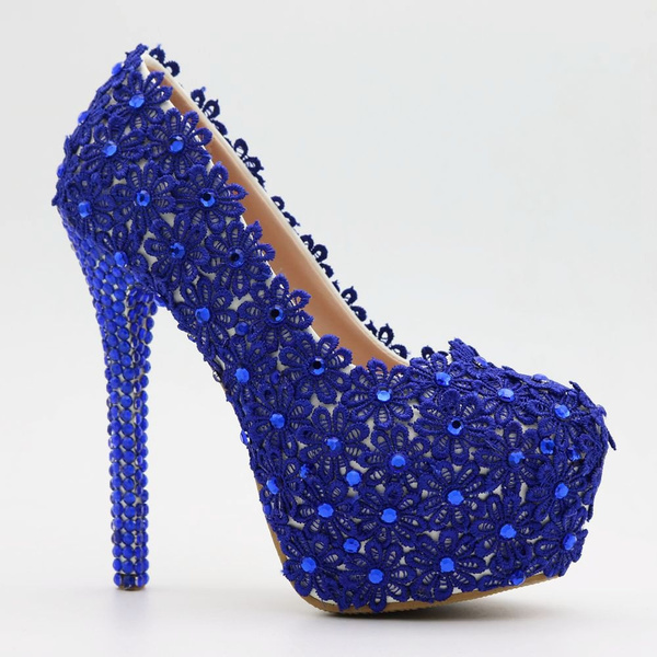 Royal blue clearance designer heels