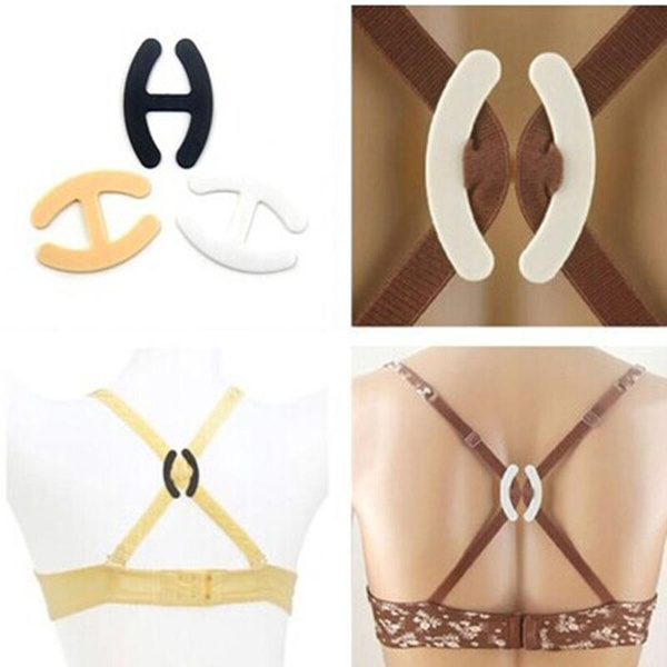 Behariemclips, 16 stuks Behabandjes Houder Controleclips Plastiek Beha Kruisrugclip Anti-slip Gespen Beha Verbergband voor Racer Back Tank Tops