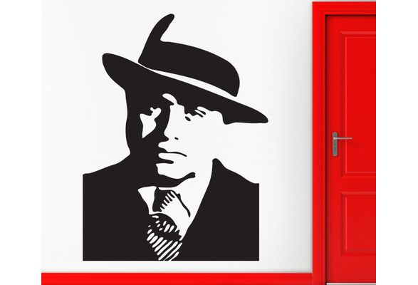 Wall Stickers Vinyl Decal Gangster Al Capone Mafia z1203