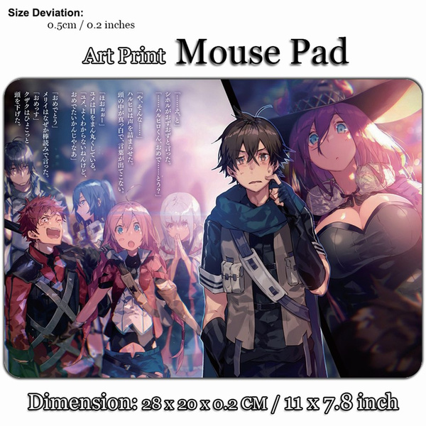Anime Art Print Mouse Pad Mat 28 cm For A864 Grimgar Of Fantasy And Ash Wish