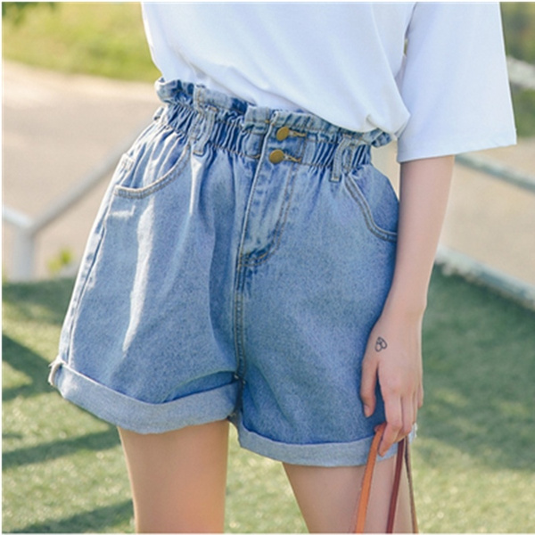 Elastic 2025 jean shorts