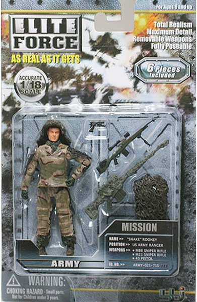 1:18 BBI Elite Force U.S Army Ranger Sniper action Figure Soldier 