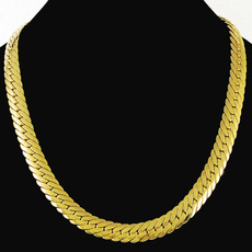 yellow gold, Chain Necklace, herringbonenecklace, Gifts For Men