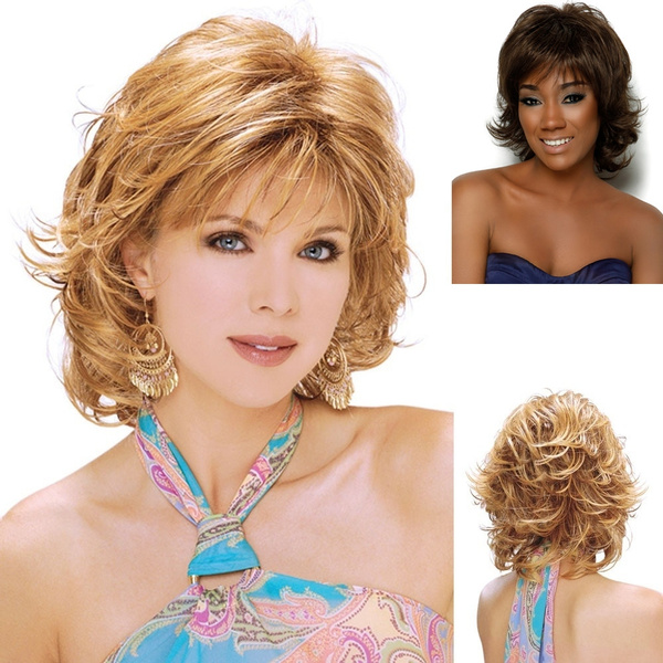 medium length wigs layered