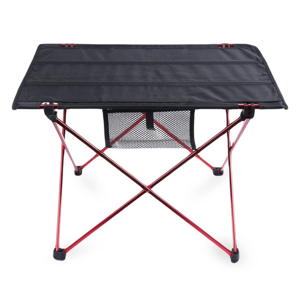 Picnic Folding Table Outdoor Golden Aluminium Alloy Folding Picnic Table Ultralight for Hiking Foldable Silver 