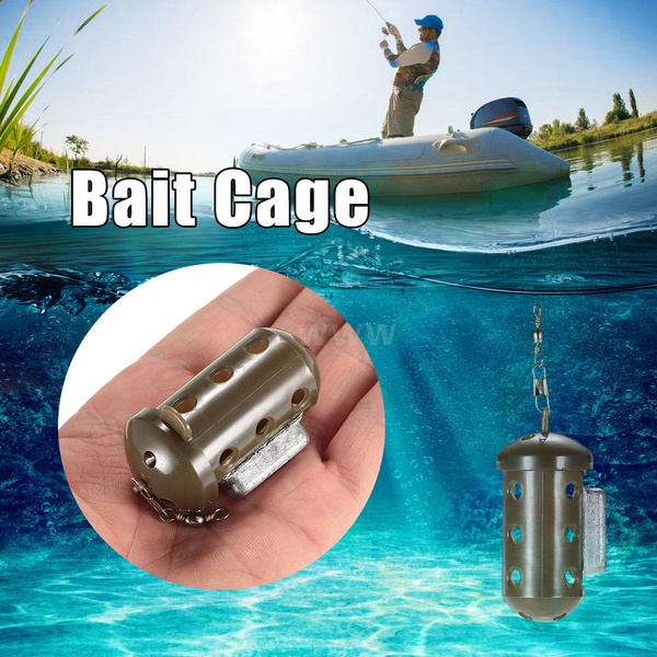 Feeder Basket Mini Fishing Bait Cage Feeder Block End Fishing Lure Cage  Carp Accessories S8R4W5X6