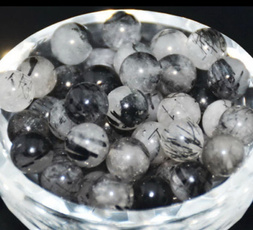 Natural Gemstone Black Quartz Round Spacer Beads Jewelry Making 4mm 6mm 8mm10mm DIY