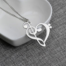 Sterling, Heart, Chain Necklace, 925 sterling silver