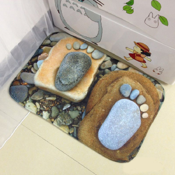 3d Carpet Feet And Stone 3d Rugs And Carpets Area Rug For Living Room Rectangle 40 60cm Pastoral Style Wish