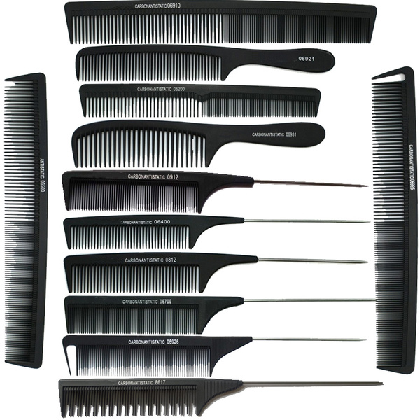 Professional Carbon Fiber Rat Tail Comb