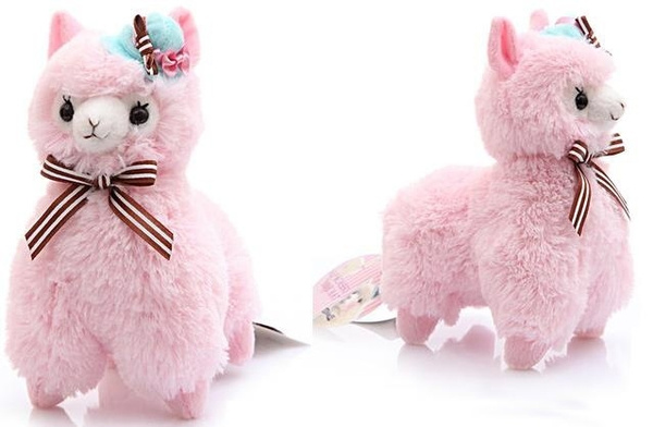 pink alpaca plush