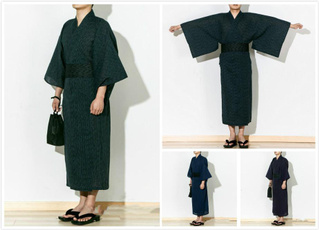 yukata, Cotton, mensbathrobe, japaneselongbathrobe