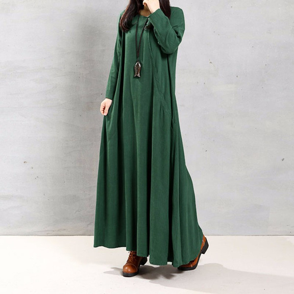 cotton long maxi dress