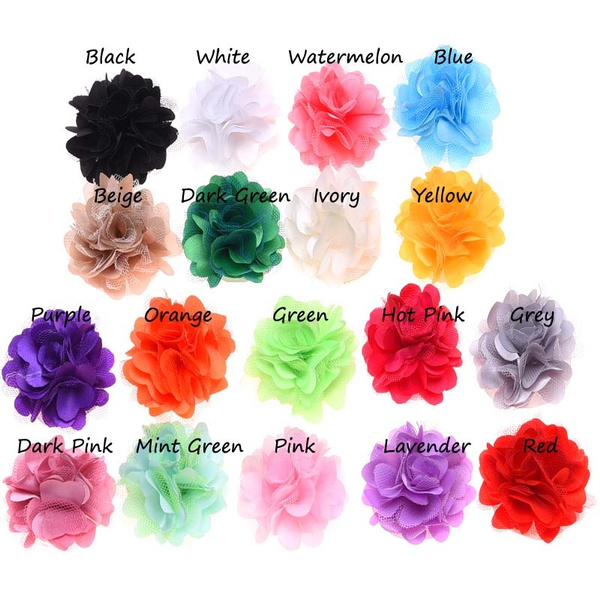 10PCS Satin Flowers Baby Artificial Flowers for Headbands DIY Flower Hair  Accessories No Hair Clip Hair Bows | Wish