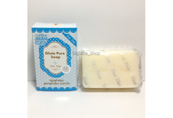 Gluta Glutathione Pure Soap Whitening Bleaching Anti-aging BY WINK WHITE