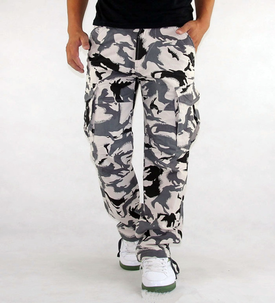 Military Pants Men Casual Pants Men Cargo Trousers Multi-pocket Pants Men  Pants | eBay