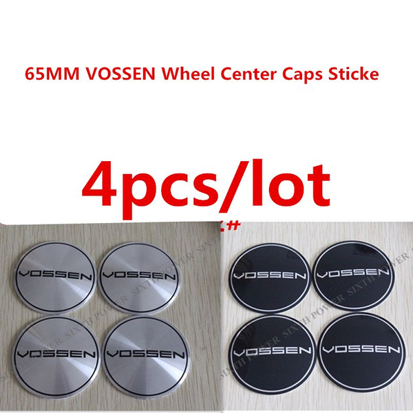 You.S 4x Silicone Hub Cap Stickers – 65mm Iron Cross Emblem, Hub Cap Covers (DE Market)