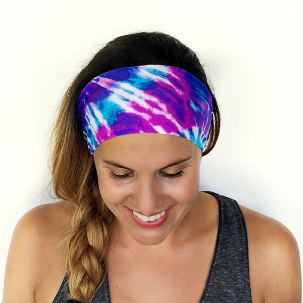 black yoga headband