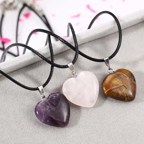 Heart-shaped Healing Chakra Beads 
